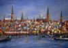 Lübeck zur Weihnachtszeit, 2023, Malerei von Angelika Junghans