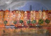 Lübeck unter dem Regenbogen, 2023, Malerei von Angelika Junghans