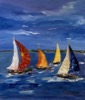 Regatta, 2023, Malerei von Angelika Junghans