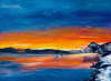 Sonnenuntergang, 2020, Malerei von Angelika Junghans